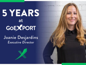 Joanie Desjardins, 5 years at GoExport